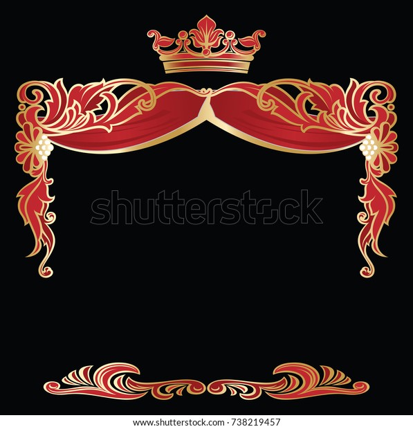 Richly Decorated Elegant Corner Borders Templates Stock Vector (Royalty ...