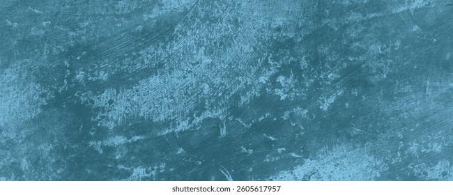 A Richly Painted and Layered Blue Surface with Subtle Streaks and Artistic Imperfections

