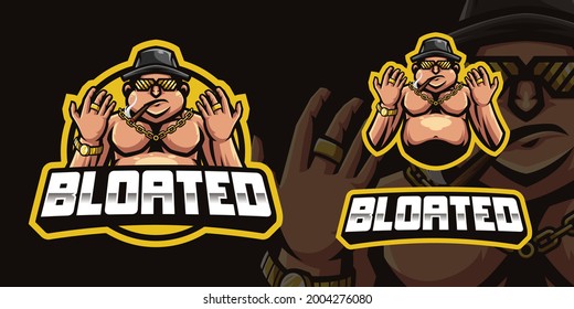 Richman mascot logo is a mascot logo for gaming streamers