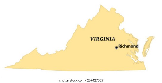 Richmond, Virginia Locate Map