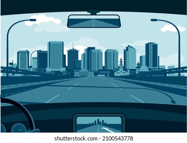 Richmond Virginia skyline vector illustration