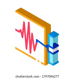 richter scale measurement icon vector. isometric richter scale measurement sign. color isolated symbol illustration