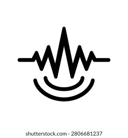 Richter Scale Symbol Solid Silhouette Icon Design Collection