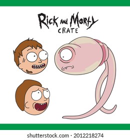 Rick and Morty cartoon character