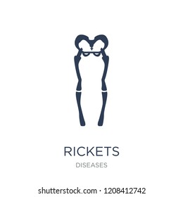 Rickets icon. Trendy flat vector Rickets icon on white background from Diseases collection, vector illustration can be use for web and mobile, eps10