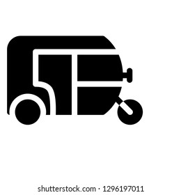 rickshaw glyphs icon 