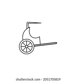 Rickshaw icon in Asia set