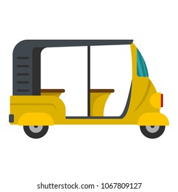 Rickshaw icon. Flat illustration of rickshaw vector icon for web