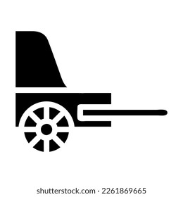rickshaw icon solid style chinese new year illustration vector perfect. Icon sign from modern collection for web. Nice design perfect.