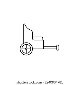 the rickshaw icon is suitable for your web, apk or project with a chinese new year theme