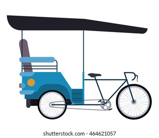 rickshaw india isolated icon design, vector illustration  graphic 