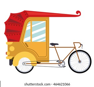 rickshaw india isolated icon design, vector illustration  graphic 