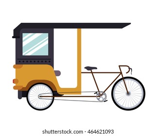 rickshaw india isolated icon design, vector illustration  graphic 