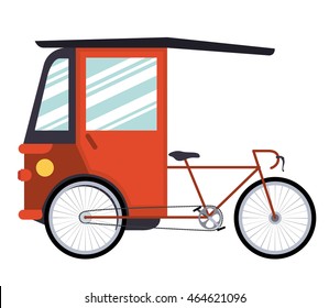 rickshaw india isolated icon design, vector illustration  graphic 