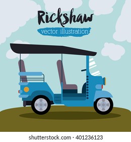 rickshaw trasnportation design 