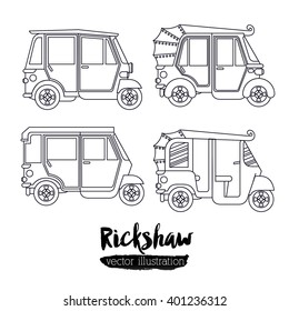 rickshaw trasnportation design 