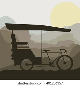 rickshaw trasnportation design 