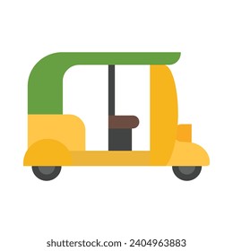 Rickshaw Vector Flat Icon For Personal And Commercial Use.
