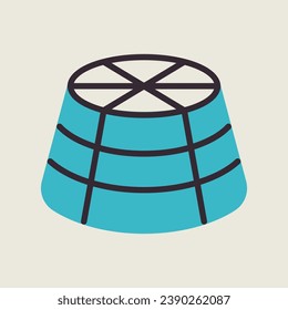 Ricotta cheese vector icon. Dairy product sign. Graph symbol for cooking web site and apps design, logo, app, UI