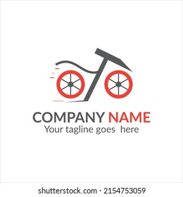 Ridding logo, delivery logo, online platform logo, cycling, racing logo.