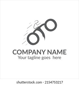 Ridding logo, delivery logo, online platform logo, cycling, racing logo.