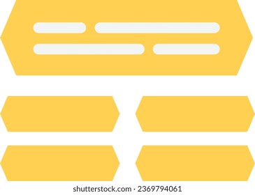 Riddle Answer Choice Icon Vector Flat Illustration