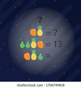 The riddle of mindfulness. Logical rebus with a solution and finding an answer. Vector