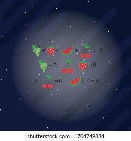 The riddle of mindfulness. Logical rebus with a solution and finding an answer. Vector