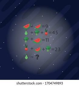 The riddle of mindfulness. Logical rebus with a solution and finding an answer. Vector