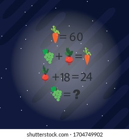 The riddle of mindfulness. Logical rebus with a solution and finding an answer. Vector