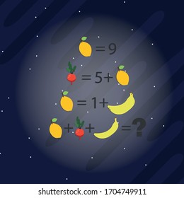The riddle of mindfulness. Logical rebus with a solution and finding an answer. Vector