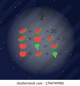 The riddle of mindfulness. Logical rebus with a solution and finding an answer. Vector