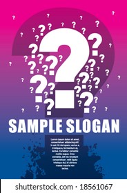 Riddle Poster. Just place your own texts and titles.