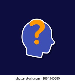 riddle or secret vector icon