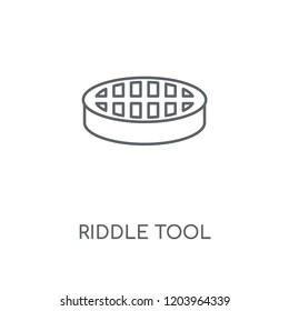 Riddle Tool linear icon. Riddle Tool concept stroke symbol design. Thin graphic elements vector illustration, outline pattern on a white background, eps 10.
