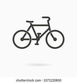 ride bicycle icon, vector bike illustration, biking sign
