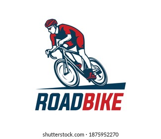 ride bicycle logo vector design