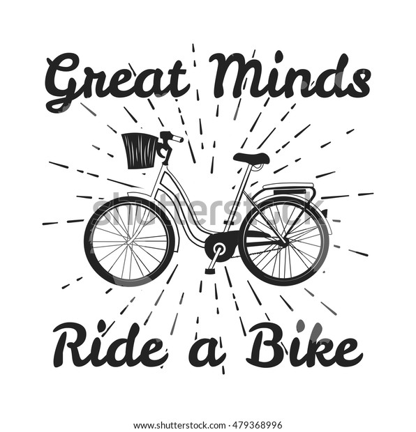 Ride Bike Motivation Poster Vector Illustration Stock Vector (Royalty ...