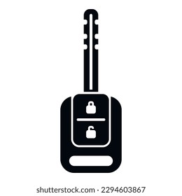 Ride car key icon simple vector. Vehicle button. Unlock mobile