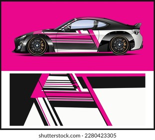 Fahrt mit kreativen Automobil-Wrap-Designs