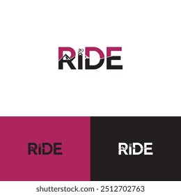 RIDE cycle logo design. Adobe Illustrator new logo creation 2024. Racing logo design.