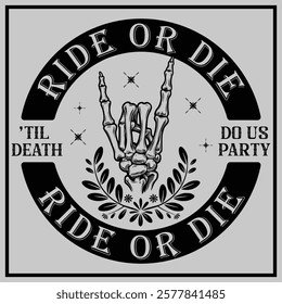 Ride or Die Bachelorette Party T-shirt Design, Bridal Party Shirts, Bachelorette gift Dad