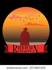 "Ride Into the Wild West: Red Dead Redemption T-Shirt Show your love for the iconic game with designs inspired by its rugged frontier, unforgettable characters, and thrilling adventures for fans!