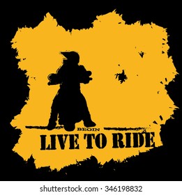 Ride motorcycle vector