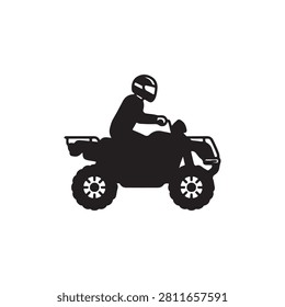 Ride quad bike icon. Simple illustration of ride quad bike vector icon for web design isolated on white background
