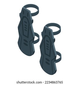 Ride safety icon isometric vector. Bike equipment. Moto race