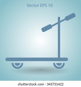 ride a scooter vector