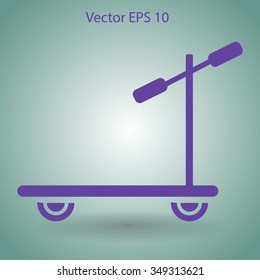 ride a scooter vector