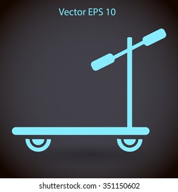 ride a scooter vector