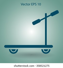 ride a scooter vector